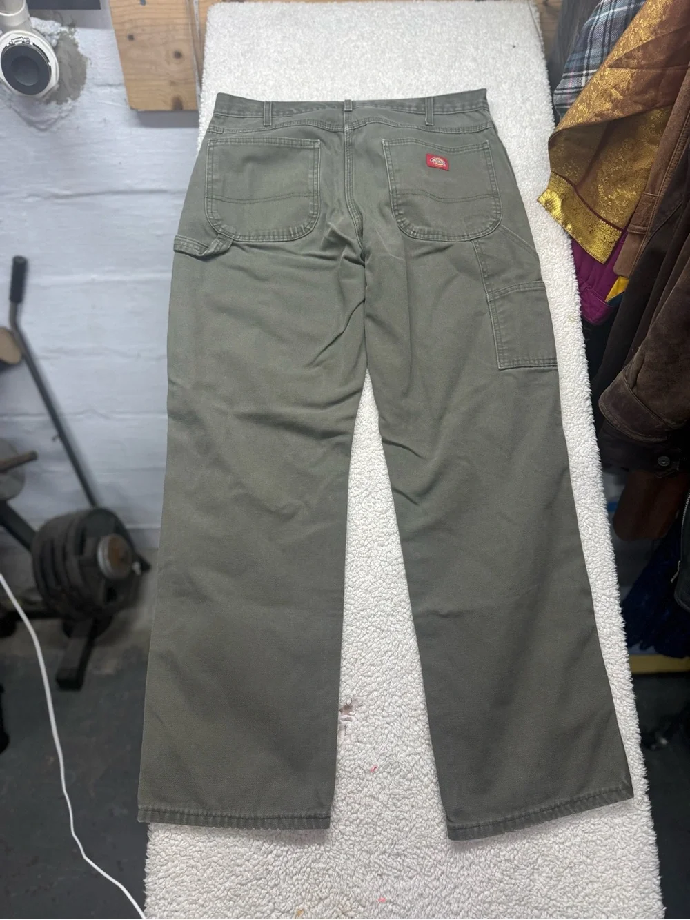 Dickies Men's Olive Green Work Pants, size 34x32